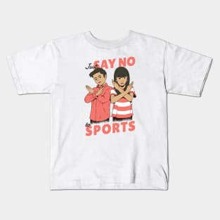 Vintage Children's Poster // Just Say No to Sports Kids T-Shirt